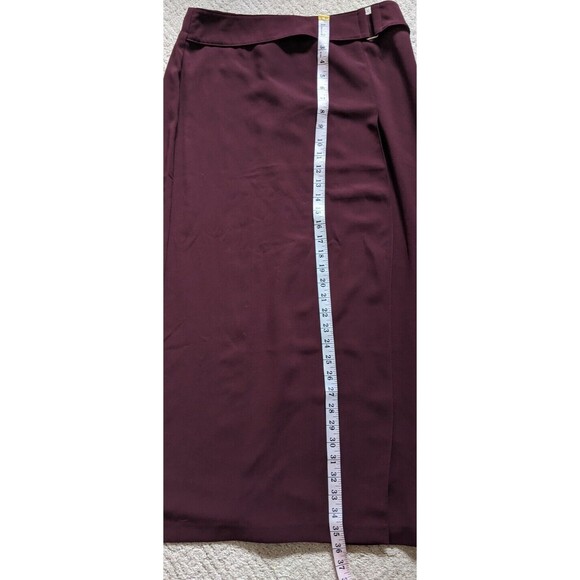 New York & Company Skirt Maxi Belted Slit Front Classic Office Casual Size 10 - Picture 4 of 7